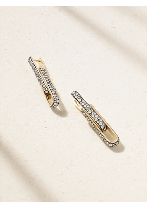 Lucy Delius - Stirrup 14-karat Gold Diamond Earrings - One size