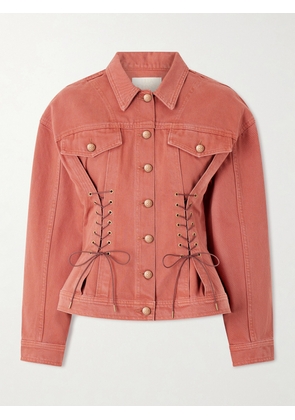 Ulla Johnson - Naomi Denim Jacket - Red - x small,small,medium,large