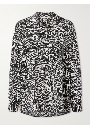 Ulla Johnson - Soren Zebra-print Silk Crepe De Chine Shirt - Black - US0,US2,US4,US6,US8,US10,US12,US14