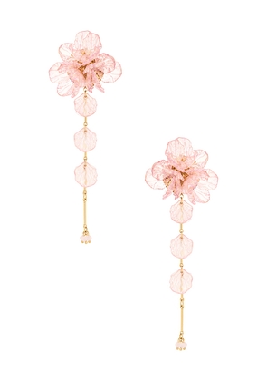 Lovers and Friends Clara Earrings in Pink.