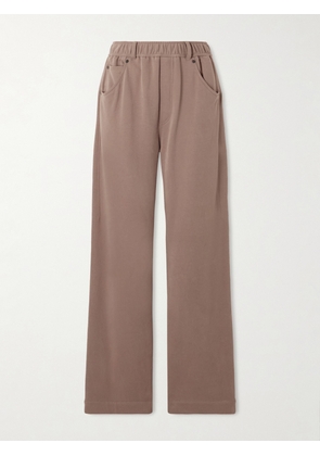 Brunello Cucinelli - Cotton Wide-leg Pants - Brown - xx small,x small,small,medium,large