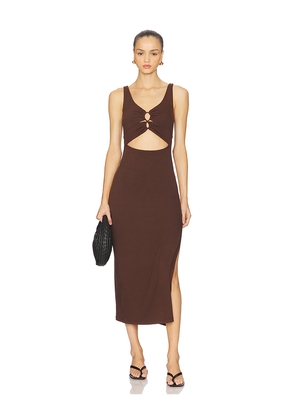 LSPACE Camille Dress in Chocolate. Size L. Also in XS.