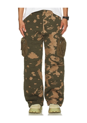 KidSuper X Piet 3D Knit Cargo Pants in Army. Size L. Also in S, M.