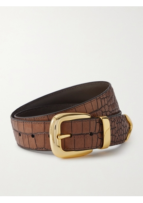 Anderson's - Croc-effect Leather Belt - Brown - 65,70,75,80,85,90