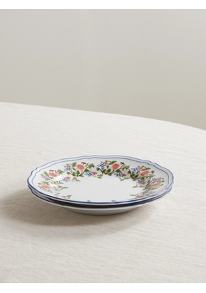 Cabana - + Ginori 1735 Set Of Two Martina Porcelain Dessert Plates - Multi - One size