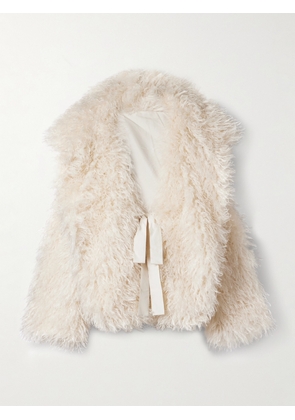 Norma Kamali - Sleeping Bag Fleece Coat - Cream - XS/S,M/L