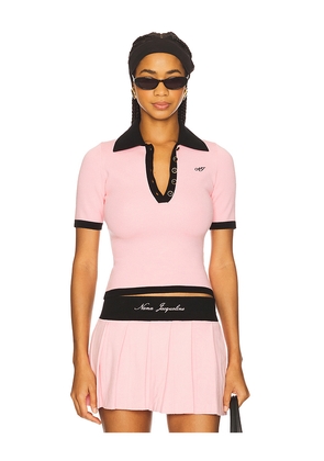 Nana Jacqueline Hazel Polo Top in Pink. Size L. Also in S, M.