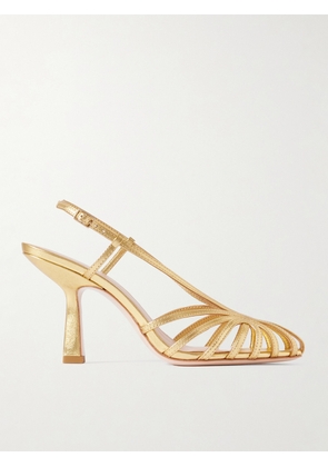 Loeffler Randall - Alexandra Metallic Leather Sandals - Gold - US5,US6,US7,US8,US9,US10,US11,US12