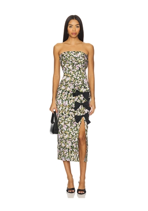 KIKA VARGAS Violeta Dress in Green. Size 0. Also in 2, 4, 6, 10.