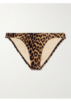Melissa Odabash - Prague Leopard-print Bikini Briefs - Brown - UK 6,UK 8,UK 10,UK 12,UK 14,UK 16