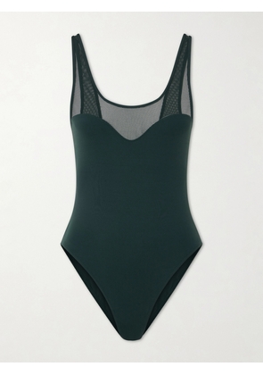 Eres - Charisme Mesh Panel Swimsuit - Green - FR 36,FR 38,FR 40,FR 42,FR 44,FR 46,FR 48