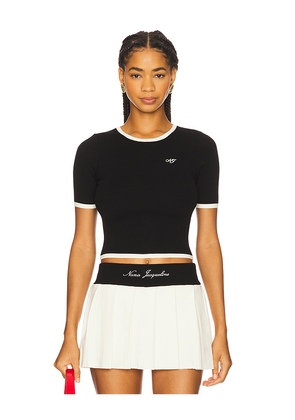 Nana Jacqueline Luna Top in Black,White. Size L. Also in S, M.