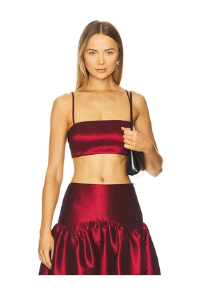 MORE TO COME Carson Top in Burgundy. Size M. Also in XS, XXS, S, XL.