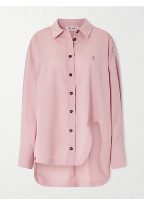 The Attico - Oversized Embroidered Crepe Shirt - Pink - IT36,IT38,IT40,IT42,IT44,IT46,IT48