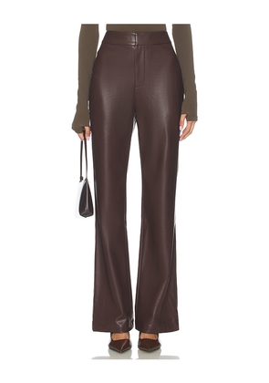 Lovers and Friends Jordan Faux Leather Pant in Brown. Size L. Also in S, M, XL.