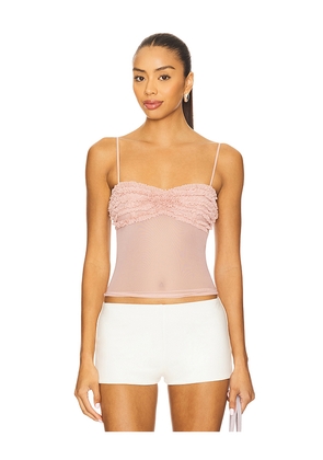 MORE TO COME Carmine Cami Top in Blush. Size L. Also in XXS, XS, S, M, XL.