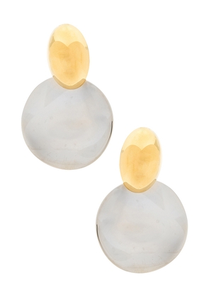 Luv AJ The Menorca Earrings in Metallic Silver.