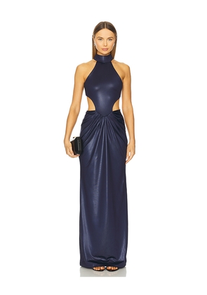 Mariandree Gaitan Sarah Dress in Navy. Size L. Also in S, XS, M, XL.