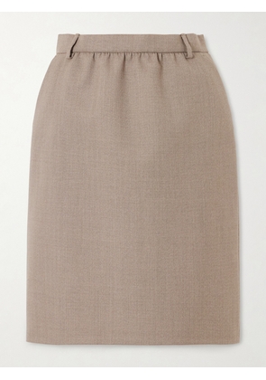 Gucci - Wool-crepe Skirt - Neutrals - IT36,IT38,IT40,IT42,IT44