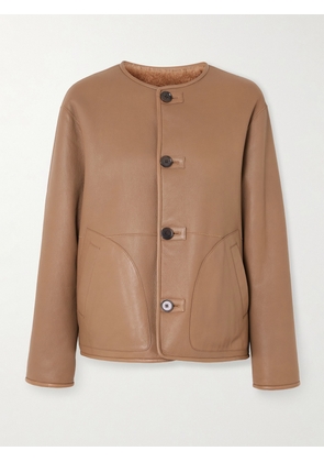 ARMA - Lucine Reversible Leather And Shearling Jacket - Brown - FR 34,FR 36,FR 38,FR 40,FR 42