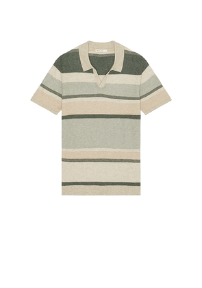 Marine Layer Liam Sweater Polo in Beige. Size M. Also in S, XL/1X.