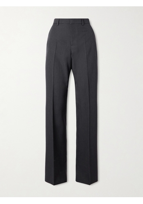 Gucci - Striped Wool Straight-leg Pants - Gray - IT36,IT38,IT40,IT42,IT44