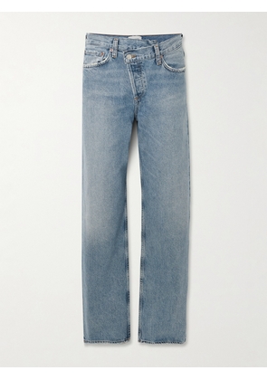 AGOLDE - Arc Criss Cross Asymmetric Wide-leg Jeans - Blue - 23,24,25,26,27,28,29,30,31,32