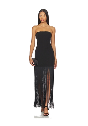 MORE TO COME Marissa Fringe Dress in Black. Size L. Also in XXS, XS.