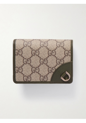 Gucci - Leather-trimmed Printed Coated-canvas Wallet - Multi - One size