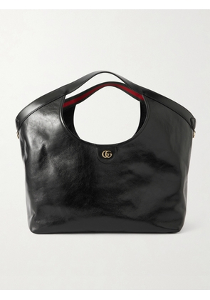 Gucci - Giglio Large Textured-leather Tote - Black - One size