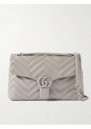 Gucci - Gg Marmont Quilted Leather Shoulder Bag - Gray - One size