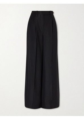 Brunello Cucinelli - Pleated Woven Wide-leg Pants - Black - IT36,IT38,IT40,IT42,IT44,IT46,IT48,IT50