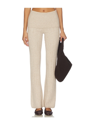 Lovers and Friends Paulina Lounge Knit Pant in Beige. Size L. Also in XS, XXS, S, M, XL.