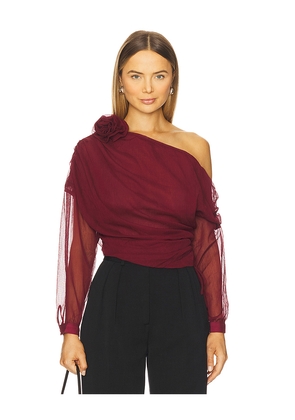 Lovers and Friends Asha Top in Burgundy. Size L. Also in XXS, XS, S.