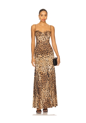 Katie May Opus Gown in Brown. Size XL. Also in XS.