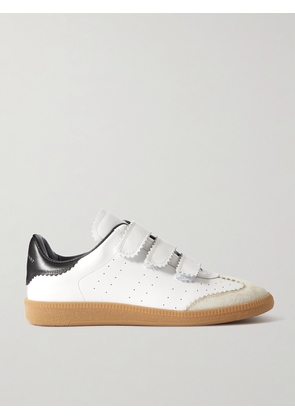 Isabel Marant - Beth Suede-trimmed Leather Sneakers - White - FR35,FR36,FR37,FR38,FR39,FR40,FR41