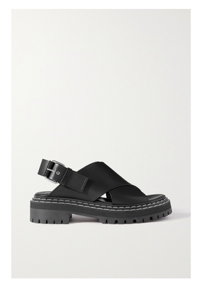 Proenza Schouler - Leather Slingback Sandals - Black - IT35,IT35.5,IT36,IT36.5,IT37,IT37.5,IT38,IT38.5,IT39,IT39.5,IT40,IT40.5,IT41