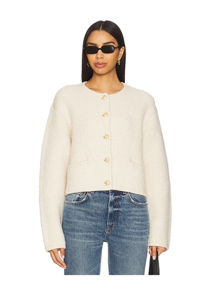 Lovers and Friends Olina Knit Jacket in Cream. Size L. Also in XS, S, M, XL.
