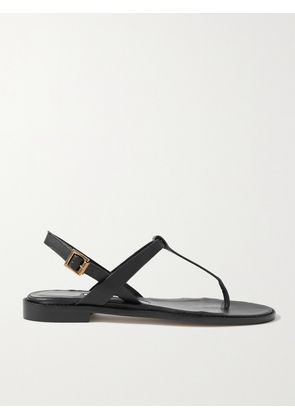 Manolo Blahnik - Hata Leather Slingback Sandals - Black - IT34,IT34.5,IT35,IT35.5,IT36,IT36.5,IT37,IT37.5,IT38,IT38.5,IT39,IT39.5,IT40,IT40.5,IT41,IT41.5,IT42