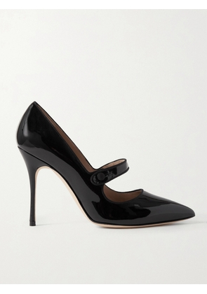 Manolo Blahnik - Campari 105 Grosgrain-trimmed Patent-leather Pumps - Black - IT34,IT34.5,IT35,IT35.5,IT36,IT36.5,IT37,IT37.5,IT38,IT38.5,IT39,IT39.5,IT40,IT40.5,IT41,IT41.5,IT42,IT42.5,IT43