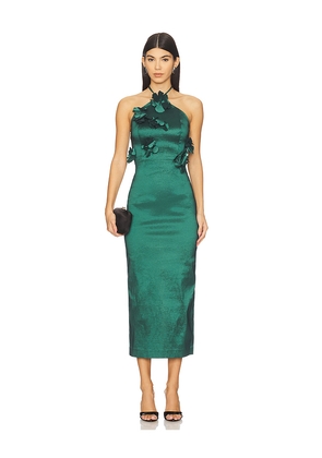 KIKA VARGAS Megertu Dress in Green. Size 0. Also in 2, 4, 6, 8, 10.