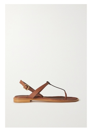 Manolo Blahnik - Hata Leather Slingback Sandals - Brown - IT34,IT34.5,IT35,IT35.5,IT36,IT36.5,IT37,IT37.5,IT38,IT38.5,IT39,IT39.5,IT40,IT40.5,IT41,IT41.5,IT42