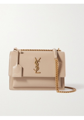 SAINT LAURENT - Sunset Medium Leather Shoulder Bag - Neutrals - One size