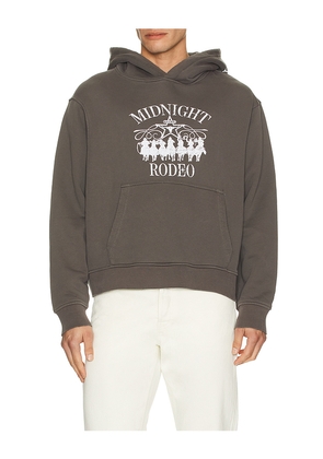 Midnight Rodeo Western Hoodie in Grey. Size L. Also in M, S, XL/1X, XXL/2X.