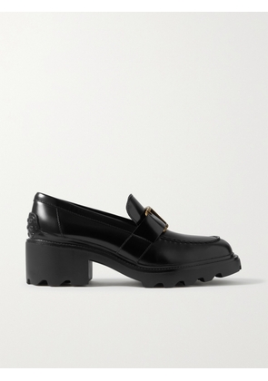 Tod's - Embellished Leather Loafers - Black - IT34,IT34.5,IT35,IT35.5,IT36,IT36.5,IT37,IT37.5,IT38,IT38.5,IT39,IT39.5,IT40,IT40.5,IT41,IT41.5,IT42