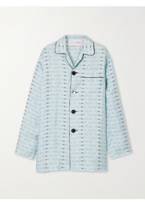 AZ FACTORY - Pijama Look But Don't Touch Printed Silk-twill Shirt - Blue - FR 32,FR 34,FR 36,FR 38,FR 40,FR 42,FR 44,FR 46,FR 48