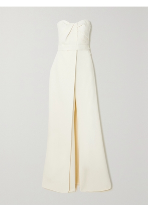 SAFIYAA - Layered Strapless Crepe Jumpsuit - Ivory - FR 34,FR 36,FR 38,FR 40,FR 42,FR 44,FR 46