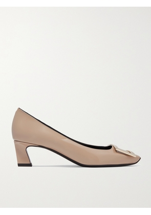 Roger Vivier - Belle Vivier Trompette 45 Patent-leather Pumps - Neutrals - IT34,IT34.5,IT35,IT35.5,IT36,IT36.5,IT37,IT37.5,IT38,IT38.5,IT39,IT39.5,IT40,IT40.5,IT41,IT41.5,IT42