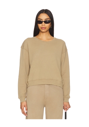 NILI LOTAN Gortana Sweatshirt in Taupe. Size L. Also in XS, S, M.