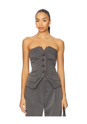 OSIS STUDIO Faith Top in Grey. Size L. Also in XS, S, M.